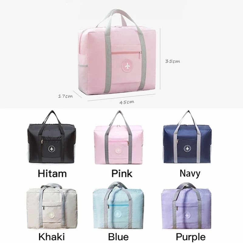 Dropiffy Travel Foldable Nylon Duffle Tote Bag Waterproof Lightweight Carry On Luggage Bag Gym Bag