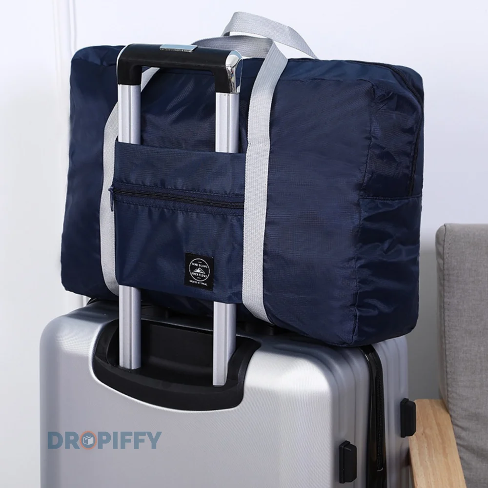 Dropiffy Travel Foldable Nylon Duffle Tote Bag Waterproof Lightweight Carry On Luggage Bag Gym Bag