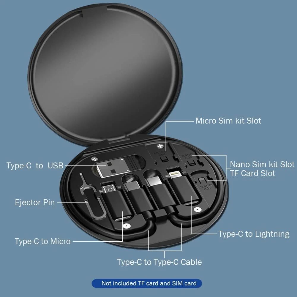 Usb Data Cable Multi-Functional Fast Charging Data Cable Set All In One Data Cable Set